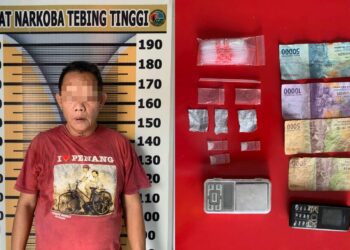 Pelaku & Barang Bukti di Amankan Polres Tebingtinggi.