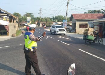 Operasi Ketupat, Pos Yan Tanjung pura Polres Langkat Siagakan Petugas Antisipasi Kemacetan.