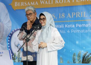 Wali Kota Pematangsiantar dr Susanti Dewayani SpA Gelar Acara Silaturahmi Hari Raya Idul Fitri 1445 H di Rumah Dinas Wali Kota.