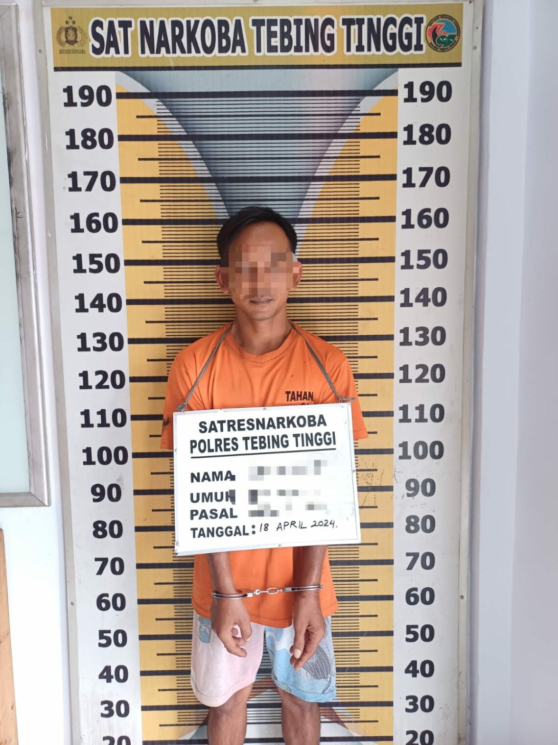 Satu Orang Pria Miliki 7 Paket Sabu Berhasil Diringkus Sat Narkoba Polres Tebingtinggi.
