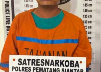 Polres Pematangsiantar Amankan Pria Jalan Stadion Miliki 6 Paket Sabu.