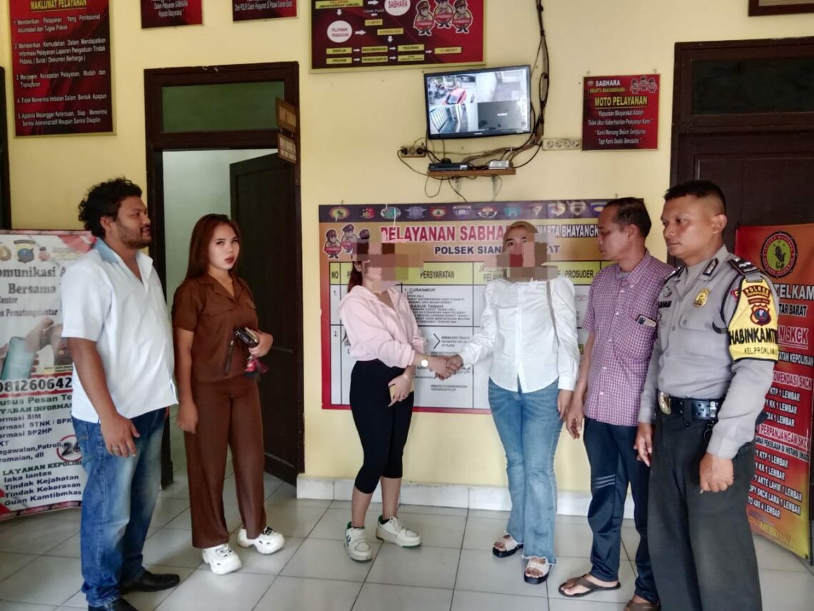 Polsek Siantar Barat Selesaikan Masalah Selisih Paham Melalui Mediasi.