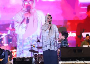 Wali Kota dr. Susanti Dewayani SpA Hadiri Puncak Peringatan Hari Jadi Ke -153 Kota Pematangsiantar di Lapangan Adam Malik.