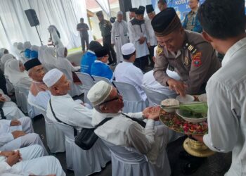 Polres Pematangsiantar Hadiri Tepung Tawar Calon Haji/Hajjah 1445 H/2024 M.