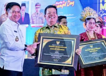 Bupati Simalungun Terima Penghargaan Paritrana Award Tahun 2024 Dari Pemprov Sumut.