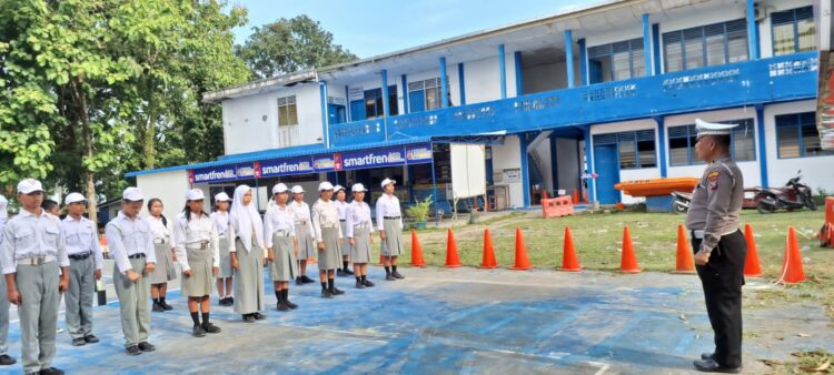 Sat Lantas Polres Simalungun Gelar Pelatihan & Pembinaan Patroli Keamanan Sekolah.