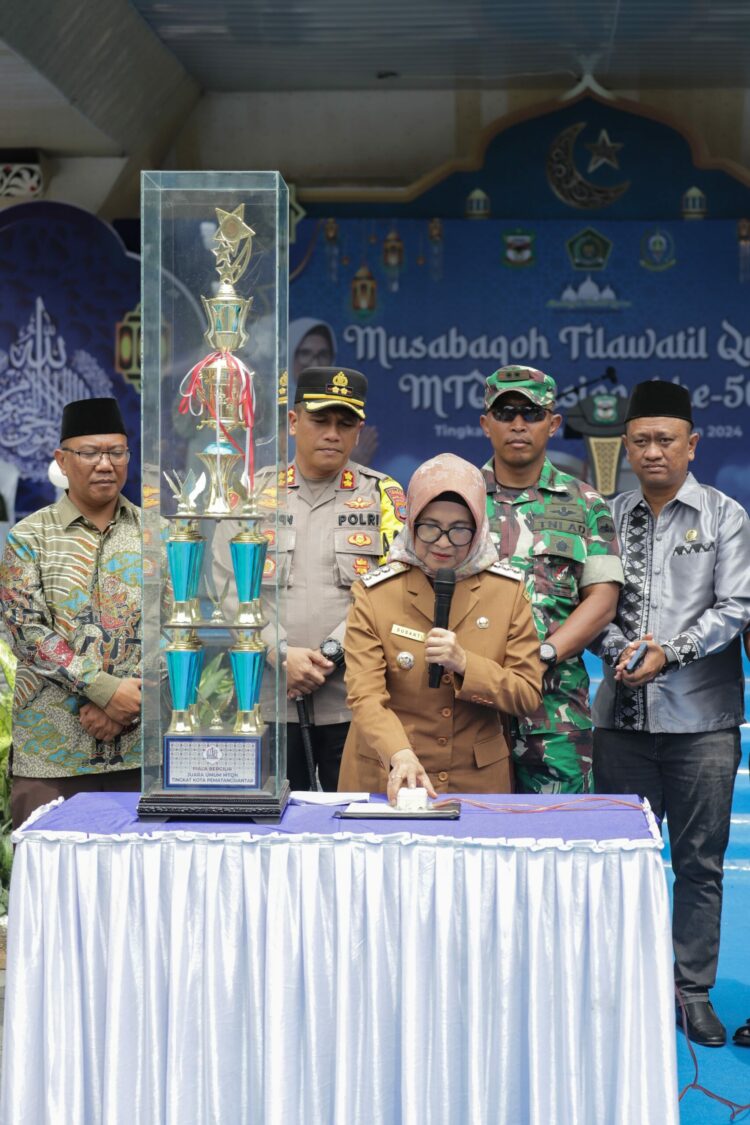 Wali Kota dr. Susanti Dewayani SpA Membuka Musabaqah Tilawatil Qur’an Nasional (MTQN) Ke - 56 Tingkat Kota Pematangsiantar Tahun 2024.