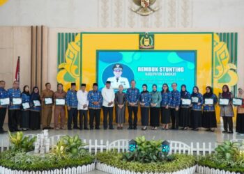 Mewakili Pj. Bupati Langkat Sekda Amril Buka Kegiatan Rembuk Stunting Kabupaten Langkat Tahun 2024.