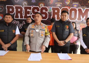 Polres Pematang Siantar Gelar Konferensi Pers Ungkap Pelaku Tindak Pidana Perbuatan Cabul Dibawah Umur.