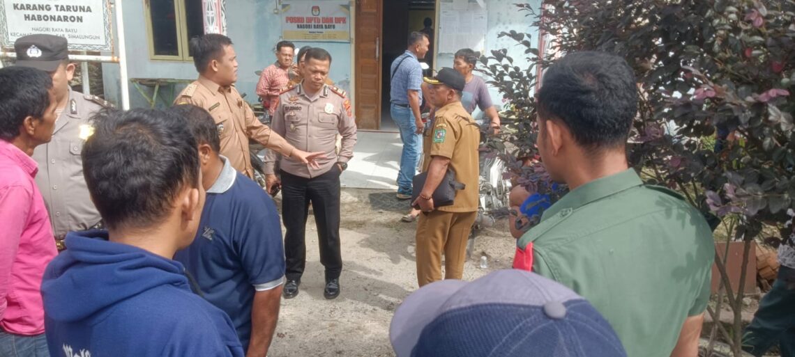 Polsek Raya Resor Simalungun Lakukan Pencarian Warga Hilang di Nagori Raya Bayu.