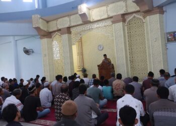 Kapolres Pematangsiantar Himbau Jangan Mudah Terprovokasi Saat Jumat Curhat Kamtibmas di Masjid Taqwa Muhammadiyah.