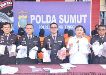 Kapolres Tebingtinggi AKBP Andreas Tampubolon SIK.MKP Gelar Press Release Pengungkapan Kasus Narkotika Mulai 1 Mei   S/d.31 Mei.
