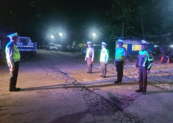 Blue Light Patrol Sat Lantas Polres Simalungun Antisipasi Geng Motor, Situasi Aman & Tertib.