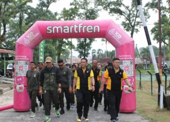 Kapolres Simalungun Ikuti Gerak Jalan Santai Peringatan HUT ke-62 Korem 022/Pantai Timur.