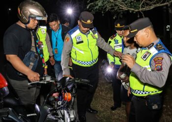 Polres Tebingtinggi Lakukan Patroli Untuk Antisipasi Meningkatnya Kriminalitas.