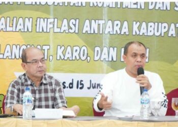 Buka High Level Meeting, Pj Bupati Langkat Komitmen Kendalikan Inflasi Melalui Kerjasama Antar Daerah Brastagi.
