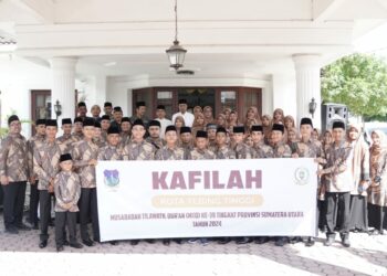 PJ. Walikota Tebingtinggi Moettaqien Hasrimi Lepaskan 41 Orang Kafilah MTQ Ke Tingkat Sumut.