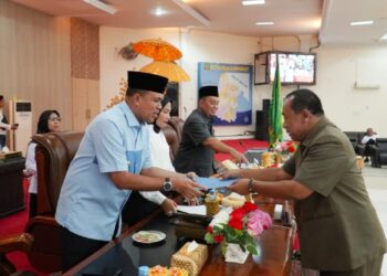 Jawaban Pj Bupati Langkat Atas Pandangan Umum Fraksi DPRD Terkait Ranperda APBD 2024.