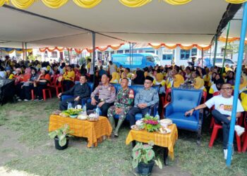 Kapolsek Tanah Jawa Hadiri Kunjungan Kerja Bupati Simalungun di SD Negeri Marubun Nagori Marubun Jaya.