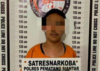 Pemilik 290 Garm Ganja Diamankan Polres Pematangsiantar di Jalan Sriwijaya.