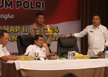 Kapolres Simalungun Bersama Jajaran Hadiri Audit Kinerja Tahap - II 2024 ITWASUM POLRI di Parapat.