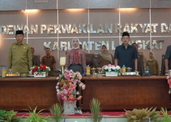 Sekda Amril Wakili Pj Bupati Langkat Bacakan Pertanggungjawaban Bupati di DPRD.
