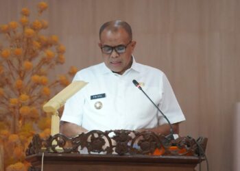 Pj. Bupati Langkat Hadiri Rapat Paripurna DPRD Dalam Rangka Pengesahan Ranperda Tentang LPJ APBD T.A. 2023.
