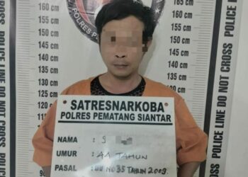 Polres Pematangsiantar Tangkap Pria Pemilik 16 Paket Sabu.