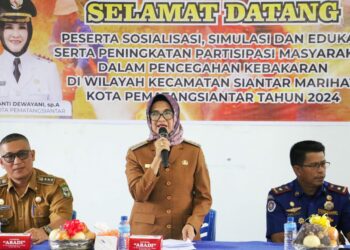 Wali Kota Buka Sosialisasi, Edukasi dan Simulasi Serta Peningkatan Partisipasi Masyarakat Dalam Pencegahan Kebakaran di Wilayah Kecamatan Siantar Marihat.