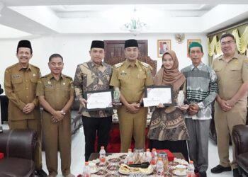 Pj Walikota Tebingtinggi Moettaqien Hasrimi Sambut Kafilah Yang Berhasil Meraih juara.