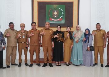 Pj Bupati Langkat Terima Audiensi Dari Kecamatan Tanjung Pura, Desa Teluk Bakung.