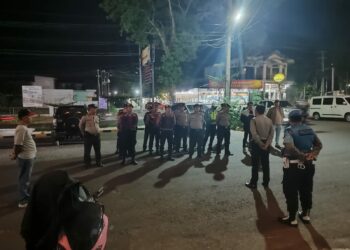 Polres Simalungun Gelar Patroli Skala Besar Untuk Amankan Malam Minggu.