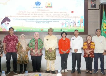 Pj. Bupati Langkat Hadiri Dialog Edukasi Penerapan Kesetaraan Pencegahan Kekerasan Seksual di Tempat Kerja.