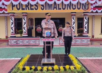 Kapolres Simalungun Pimpin Apel Pagi, Tekankan Disiplin & Kinerja Personel.