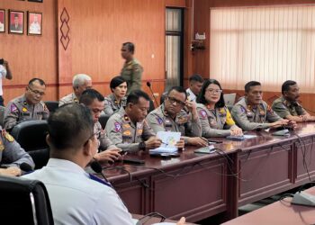 Kasat Lantas Polres Pematangsiantar Ikuti Rapat Penertiban & Penataan Lalu Lintas Angkutan Jalan.
