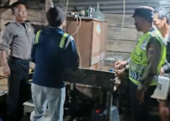 Berantas Perjudiam Polsek Raya Resor Simalungun Menggelar Razia Judi Togel di Dolok Masagal.