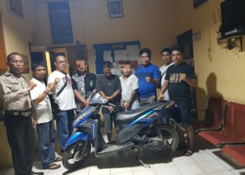 Tiga Pelaku Curanmor di Mesjid Alfalah, Ditangkap Polsek Siantar Martoba.