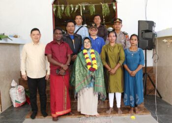 Wali Kota Pematangsiantar dr. Susanti Dewayani SpA Hadiri Perayaan Maha Thriruvilla di Kuil Shri Mariamman Kuil.