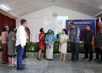 Walikota Pematangsiantar dr Susanti Dewayani SpA Hadiri Acara Utus Sambut Pendeta/Ketua Majelis Jemaat Gereja Protestan di Indonesia bagian Barat (GPIB) Maranatha.
