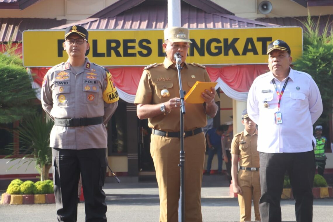 Polres Langkat Gelar Apel Operasi Patuh Toba 2024.
