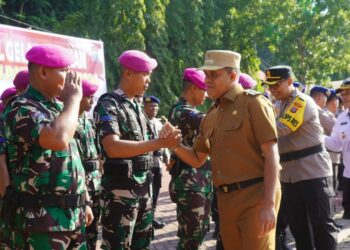 Pj. Bupati Langkat Pimpin Apel Gelar Pasukan Operasi Patuh Toba 2024.