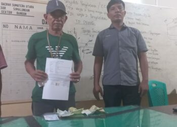 Polsek Bangun Resoe Simalungun Amankan Dua Pelaku Pungutan Liar di Simpang Masjid, Simalungun.