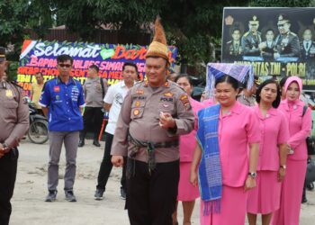 Kapolres Simalungun AKBP Choky Sentosa Meliala Lakukan Kunjungan Kerja & Tatap Muka di Polsek Silau Kahean.