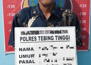Pelaku Diamankan di Polres Tebingtinggi.