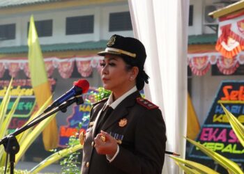 Kejaksaan Nengeri Langkat Laksanakan Upacara & Syukuran Pada Peringatan Hari Bhakti ADHYAKSA Ke - 64.