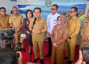 Wali Kota Pematangsiantar dr. Susanti Dewayani SpA Hadiri Launching Gerakan Penanganan Inflasi Serentak Se - Sumut Bersama Forkopimda.