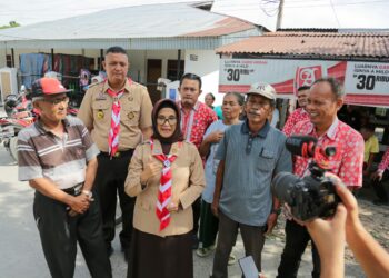 Wali Kota dr. Susanti Tinjau Bangunan Drainase di Jalan Musyawarah Kiri Kelurahan Suka Dame Kecamatan Siantar Utara Hasil Pelaksanaan Dana Kelurahan Tahun Anggaran (TA) 2024.