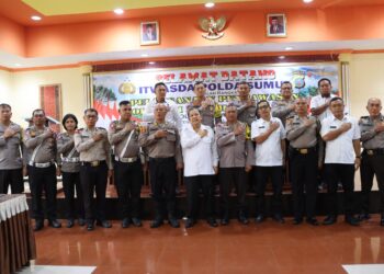 Polres Pematangsiantar Sambut Kunker Itwasda Polda Sumut Dalam Rangka Supervisi Operasi Patuh Toba 2024.