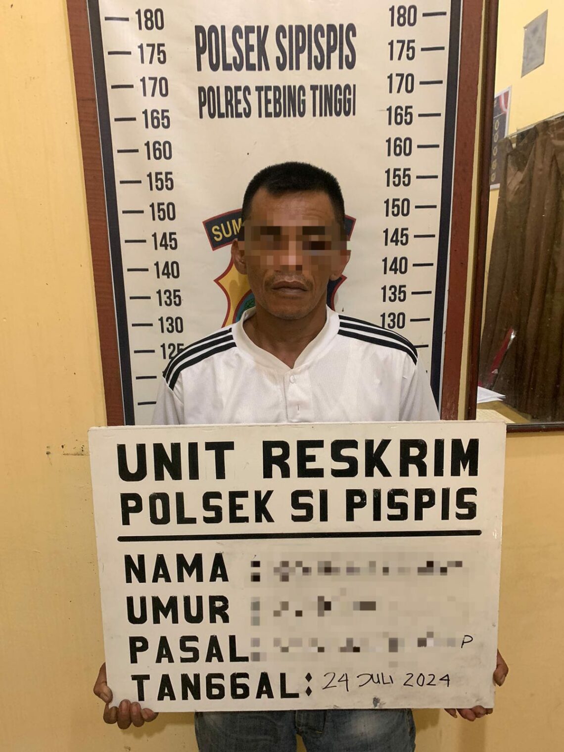 Pelaku Diamankan Polsek Sipispis.