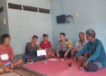 Perkara KDRT, Berakhir Di Tangan Bhabinkamtibmas Kahean.